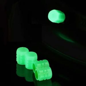 Penutup pentil ban mobil motor sepeda listrik luminous terang dalam gelap Fosfor Glow in the dark