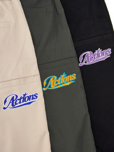 กางเกงขายาวทรงหลวมสไตล์อเมริกันสำหรับผู้ชาย ทรงตรง ทรงหลวม ทรงบาง กางเกงขายาวสำหรับใส่ทำงานในฤดูใบไม้ผลิและฤดูใบไม้ร่วง