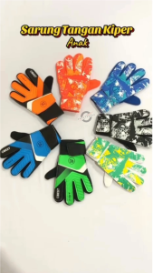 Sarung Tangan Kiper Tanpa Tulang Anak Junior Remaja Sepak Bola Futsal  Ukuran 5 6 7