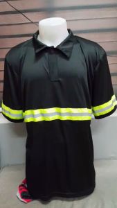 polo and long sleevee with reflectorized & print front and back