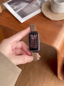 Leather Strap For Huawei Band 11Pro/11/10/9/8 Magnetic Watchband Replacement Sport Bracelet For Huawei Band 11Pro Smartband