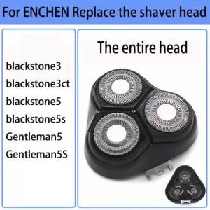 BlackStone3 Blackstone5 Gentleman5 Đầu Thay Thế Lưỡi Dao Cạo Cho ENCHEN BR-3 Phụ Kiện Máy Cạo Râu Bằng Kim Loại + Nhựa Dành Cho Quý Ông