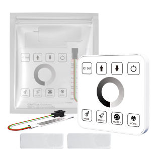 DC5-24V WS2811 Horse Race Strip Controller 86Touch Panel Running Water Flowing Tape Controller DW/CCT/RGB Led Strip Light Dimmer
