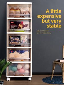 Thickened Plastic Drawer Type Storage Cabinet for Babies And Children Home Use Snack Organizer Multi Layered Closet