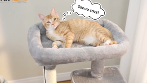 Lovinland Large Cat Tree Multi-Level Cat Tower for Indoor Kittens Condo Furniture with Sisal Scratching Posts Scratching Boards Perches Cat Caves
