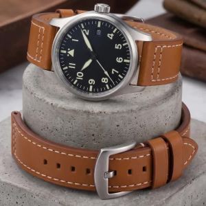 DUTRIEUX | Quick Release Spring Bar Top Grain Leather Watchband 18mm 20mm 22mm 24mm Watch Strap Universal Replacement Accessories Men Women