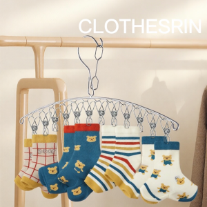 Sturdy Stainless Steel Windproof Clothespin Hanger