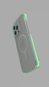 Ốp Lưng trong suốt sạc từ tính UNIQ COMBAT dành cho iPhone 16 Promax/ 16 PRO chống ố vàng viền màu máy