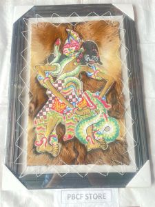 HIASAN DINDING WAYANG KULIT ARJUNO 70CM X 50CM