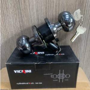 Ổ khoá tay nắm phòng Vickini 30850 inox 304 màu đen nâu