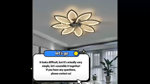 Modern Minimalist Fixed Blade Fan Light Smart APP & Remote Control 85-265V CE Certified Acrylic Fan Blade Ceiling Lamp White for Living Room Bedroom Restaurant Cafe