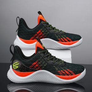 Pure Original Curry10 Basketball Shoes Men Women Low Top Sports Sneakers Shock Absorption Lightweight Breathable Waterproof