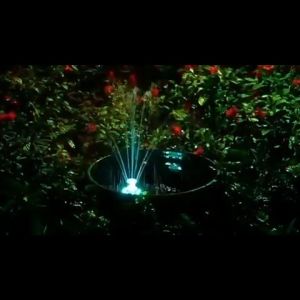 7LED Upgraded Glass Panel Solar Powered Water Fountains Solar Bird Bath Fountain Pump For Garden Birdbath Pond Pool