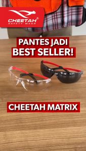 Kacamata Safety Cheetah Matrix Clear Anti Scratch Full Protection