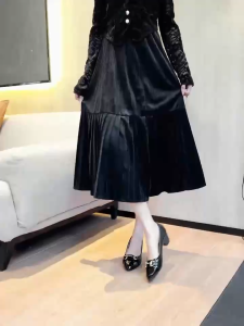 D STYLE 8966 BLACK SHOES FOR WOMEN