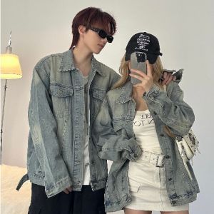 XILANDUO | Retro Loose Distressed Premium Oversized Denim Jacket
