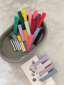 คลิปหนีบด้ายทำมือ DIY แบบกึ่งสำเร็จรูป คลิปปากเป็ด 5 และ 6 ซม คลิปหนีบแบบแบน เครื่องประดับแฟชั่น กิ๊บติดผม วัสดุพื้นฐาน