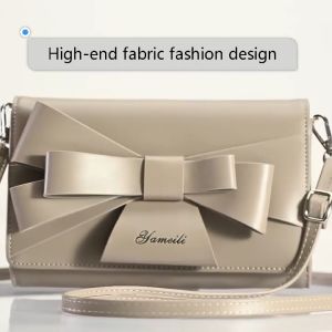 Sweet bow design PU leather purse and handbags crossbody hand bags clutches