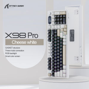 ATTACK SHARK | ATTACK SHARK X98/X98Pro Gasket Mechanical Keyboards Full Key Hot Swap RGB Backlight Three-Mode Wireless for E-Sports