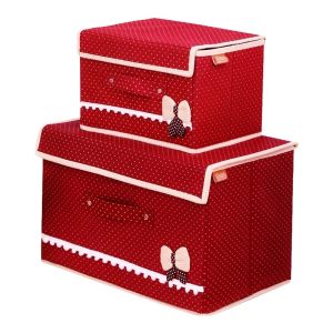 กล่องเก็บของแบบพับได้ขนาดใหญ่ กันน้ำ ปิดฝา สำหรับเสื้อผ้า ของเล่น กล่องเก็บของแบบญี่ปุ่น ผ้าฝ้าย สไตล์เรียบง่าย ใช้ในบ้าน