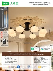 DGY | Minimalist Pumpkin Ceiling Light Warm and Eye-Caring for Living Room Bedroom Dining Room
