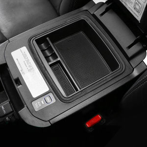 Car Armrest Storage Box Center Console Glove Tray Accessories For Toyota Land Cruiser Prado LC150 FJ150 2014-2023