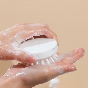 DiyHomeIpoh Bath Massage Shampoo Comb Shower Brush Silicone Head Hair Body Scalp Combs Manual Bathing Wash Scalp Brushes 可拆卸 头部按摩刷 洗头刷