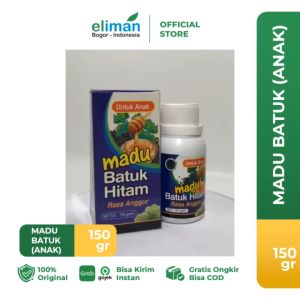 Herbal Batuk Anak Eliman 150 Gr: Madu Batuk Hitam Rasa Anggur & Obat Herbal Batuk Anak Eliman