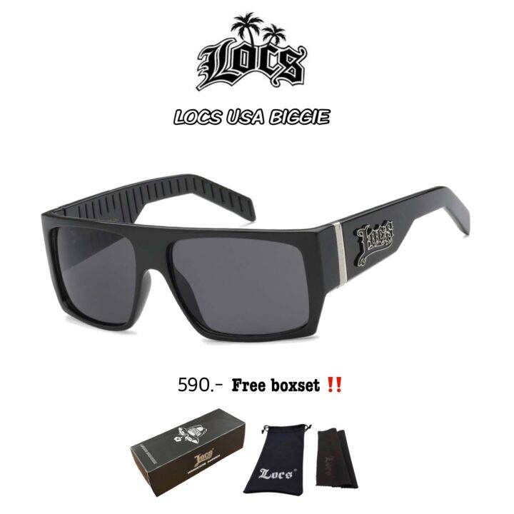 ลดราคา‼️แว่น Locs Sunglasses ของแท้ 100 รุ่น Biggie ส่งในไทย 1 2 วันได้รับ ระวังสินค้าปลอม