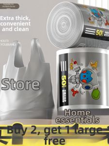 ZHANGJI | Heavy Duty Black Garbage Bags Handheld