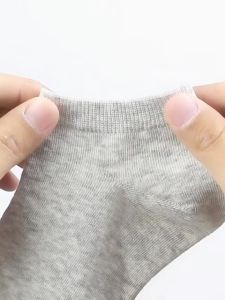 Men’s Low Cut Ankle Socks | Solid Color Casual Socks for Sneakers | Black White Grey Daily Wear