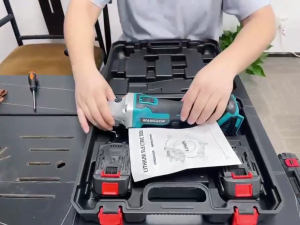 1288Vf cordless angle grinder heavy-duty electric grinder handheld cutting and polishing machine with grinding disc suitable for metal/wood/concrete/DIY and professional use/rechargeable battery angle grinder/mini grinder for cutting/sanding and polish