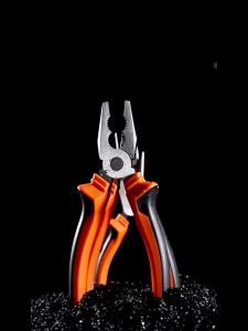 Kìm Tuốt Dây Đa Năng Miệng Rộng 8/6 Inch Cắt Dây Mũi Nhọn Kìm Điện Cán Cong Chất Liệu Chrome Vanadium