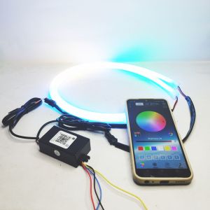 Drl alis flexibel 60cm RGB|wirelees android bluetoth app|T202-60 cm sepasang