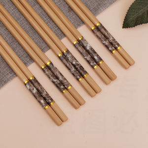 MENGCHUANG | Durable High-Temperature Resistant Anti-Mold Non-Slip Bamboo Chopsticks