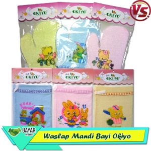 Waslap Jari Okiyo / Waslap Mandi Bayi Model Jari Merk Okiyo-Aurora Store (COD)