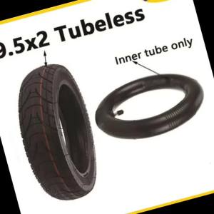 9.5x2 Tubeless Tire for Xiaomi M365/Pro Series Electric Scooter Upgrade 9.5x2 Widened Thicker Tubeless Tire