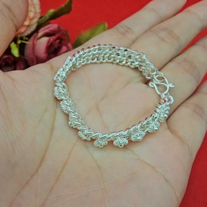 สร้อยข้อมือลายดอกไม้สำหรับเด็ก ความยาว 5 นิ้ว แฟชั่นผู้หญิง ผู้ชาย ใส่ได้ ใส่ติดตัวได้