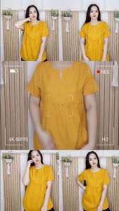 REAL PICT Blouse Nelly Atasan Wanita Atasan Kasual Atasan Kerja