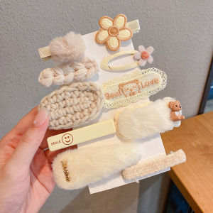 PINK EMPRESS | Cute Teddy Bear Side Bangs Hair Clip