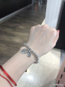 Handmade Valentines Day Design Heart Shaped Lock Bracelet for Women Fashionable Pure Brand UNO DE 50 Original Style Jewelry