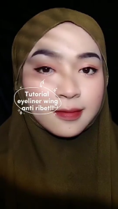 CMAADU EYELINER KOREAN Stamp 2 in 1 Liquid Waterproof 2 In 1 Pencil Pensil Eyeliner Double Head Black