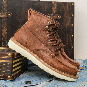 Vintage Retro Casual Mens Boots High Top