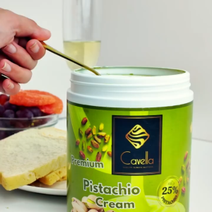 Cavella Premium Pistachio Cream 1Kg | Gourmet Nut Spread for Desserts Baking Ice Cream & Coffee Recipes