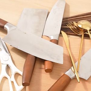 Khay Kệ Để Dao Thớt Hộp Ống Đựng Đũa Muỗng Kết Hợp Giá Để Úp Thớt Nắp Vung Kèm Mài Dao Để Đồ Nhà Bếp