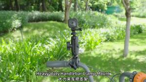 PULUZ | PULUZ Motorcycle Crab Clamp Handlebar Fixed Mount Holder For GoPro MISSION 1/1 PRO Insta360 X6 X5 X4DJIOther Action Cameras(