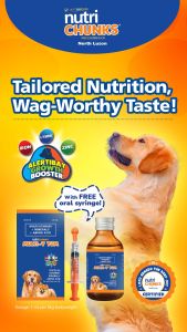 Nutri Chunks Multi-V Yum 120ml - Pet Multivitamins (Dog & Cat) - Oral Syrup Vitamins Minerals Amino Acids