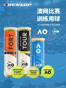 Dunlop Fort Elite ATP Tennis Balls High Elasticity Training Balls French Open Match Tennis 3/4 Pack High Performance Tennis Balls