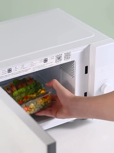 CBLUE Glass Lunch Box Leak Proof Microwave Safe Lunch Bento Box With Lid Food Keeper Crisper