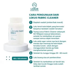 Loxus Fabric Cleaner Pembersih Noda Baju Kain Sarung Bantal Mencerahkan Pakaian Original Bergaransi